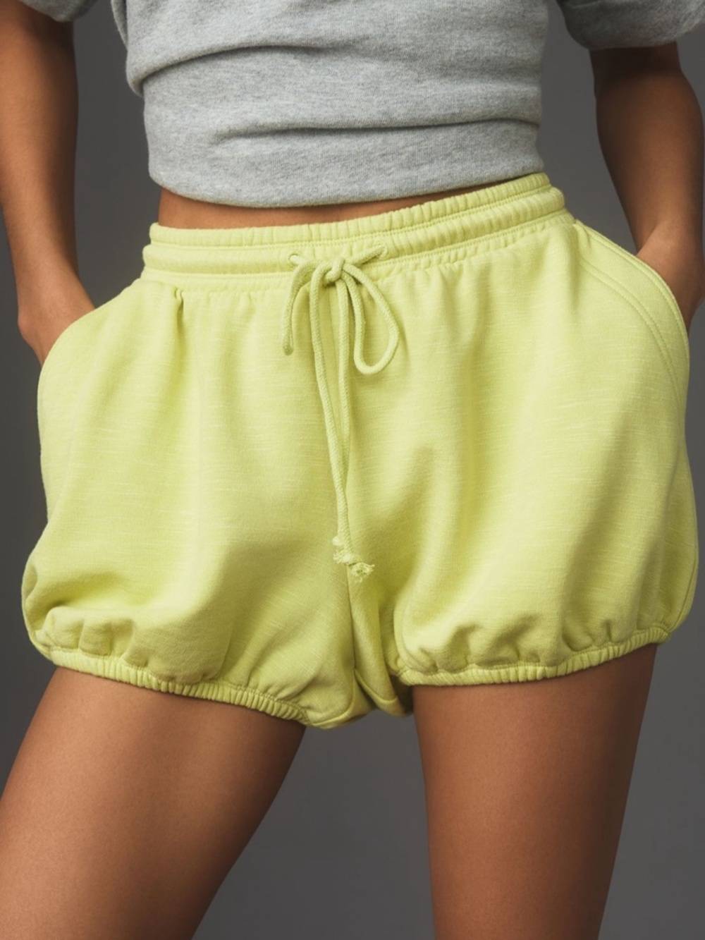 NWT Daily Practice Grace Bloomer Shorts in Ivory (lime not available)